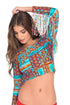 Luli Fama Wild & Free Long Sleeve Crop Top